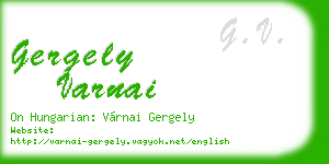 gergely varnai business card