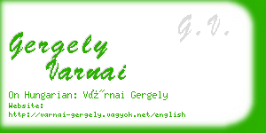 gergely varnai business card